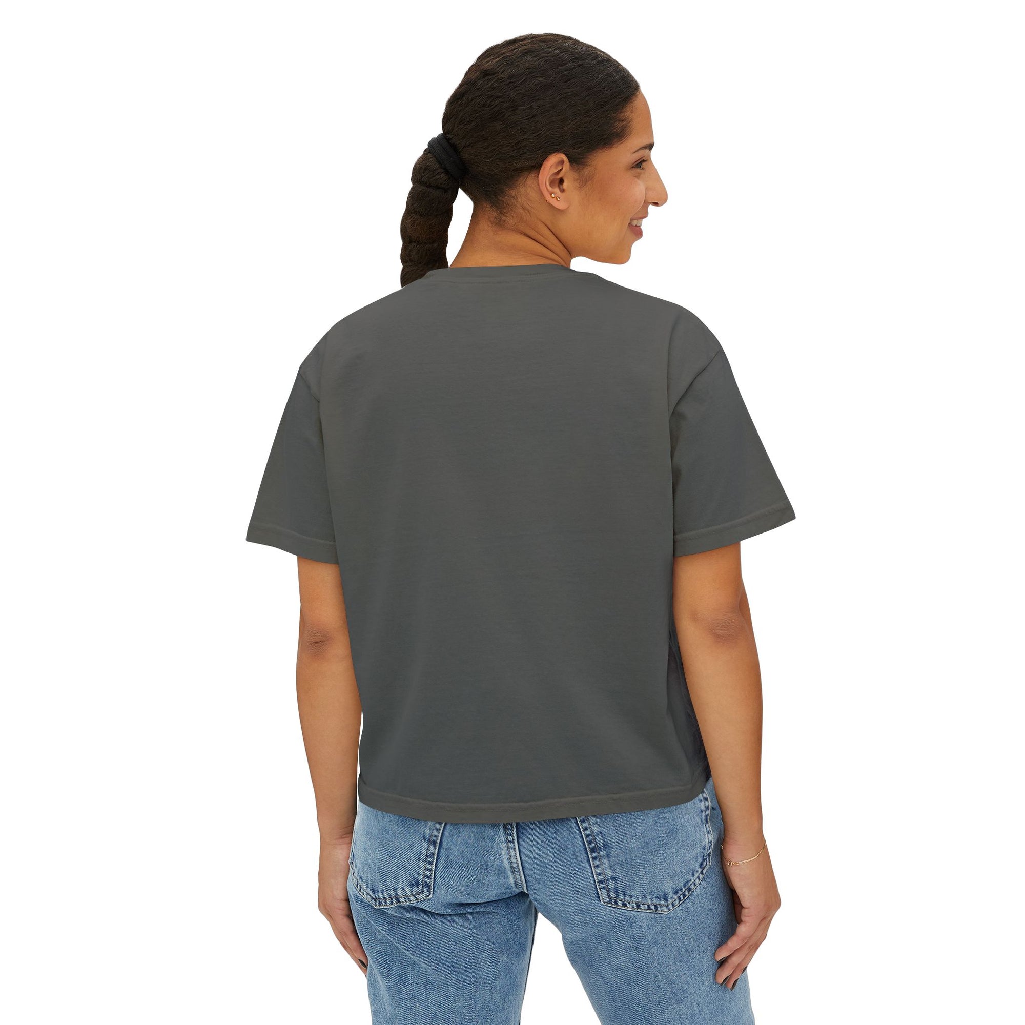 Nash American Flag Cropped Gray T Shirt
