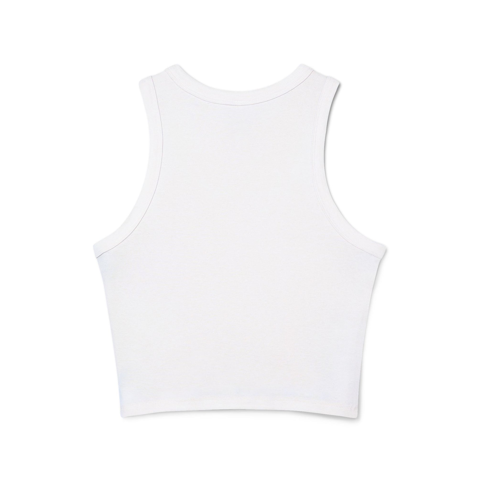 Tennessee Flag Cropped White Tank Top