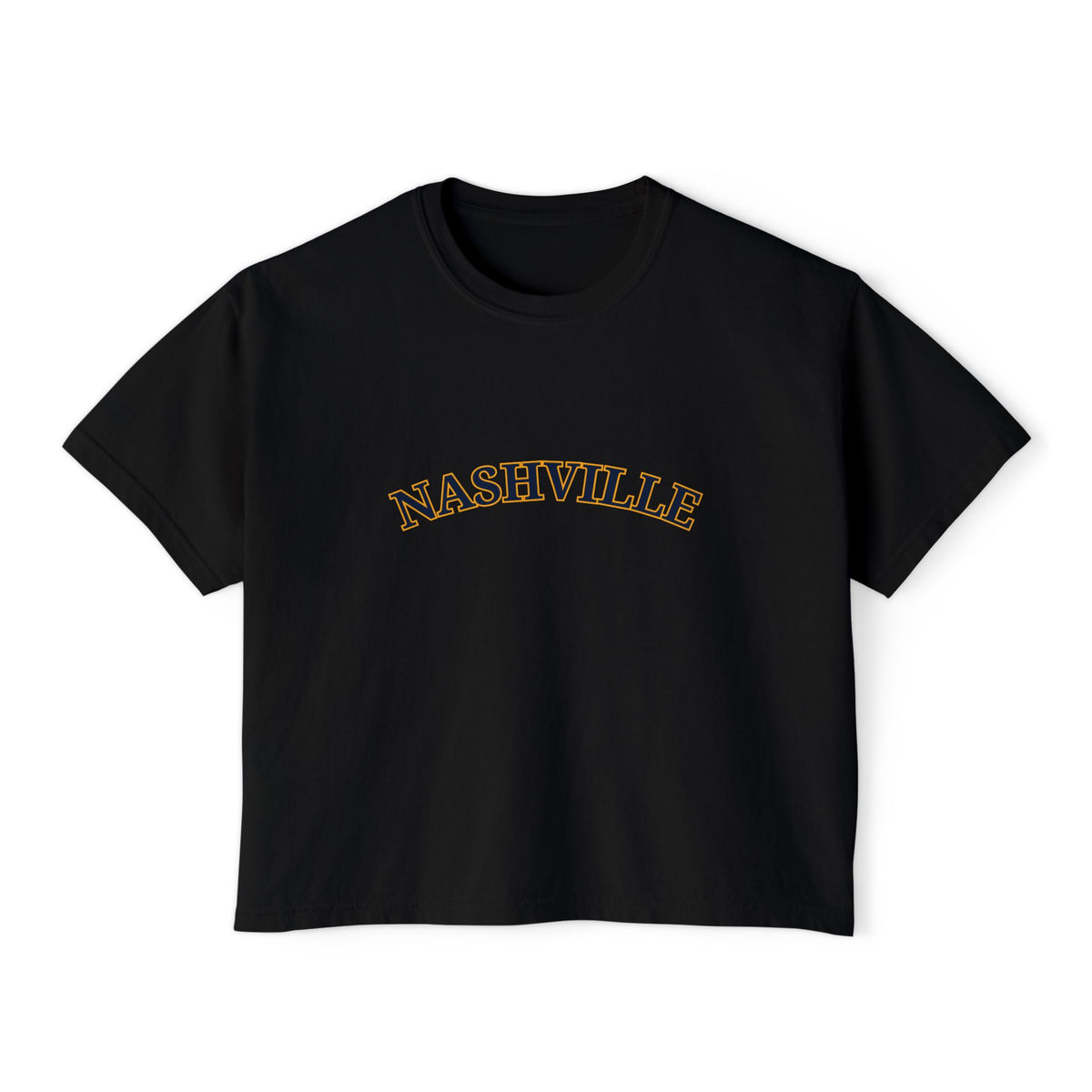 Cropped Tennessee Predators Black T Shirt