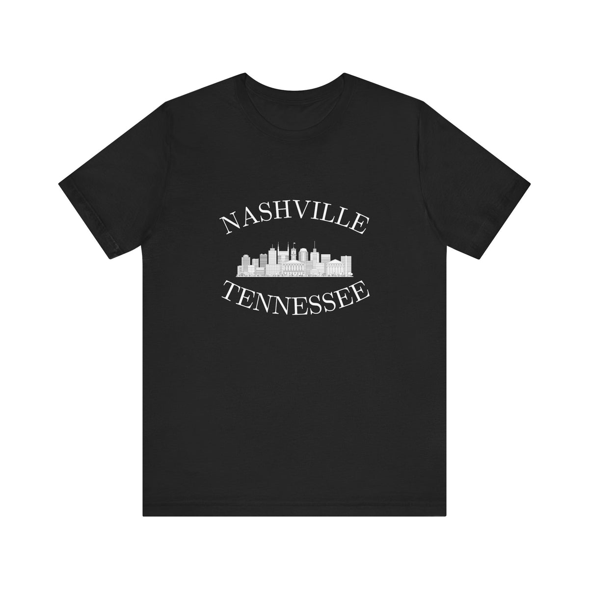 Nashville Tennessee Skyline Black T Shirt