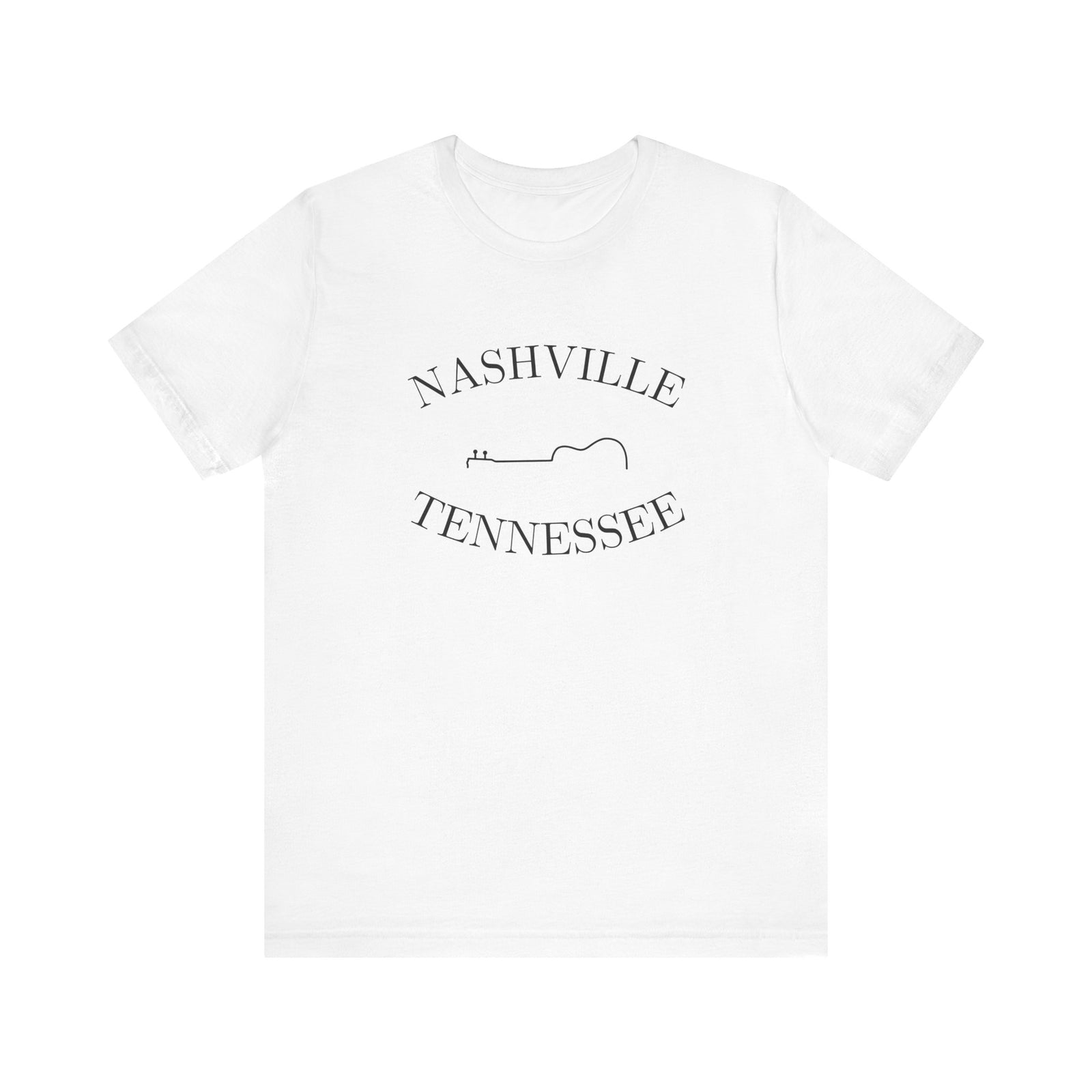 Nashville Tennessee Guitar White T Shirt
