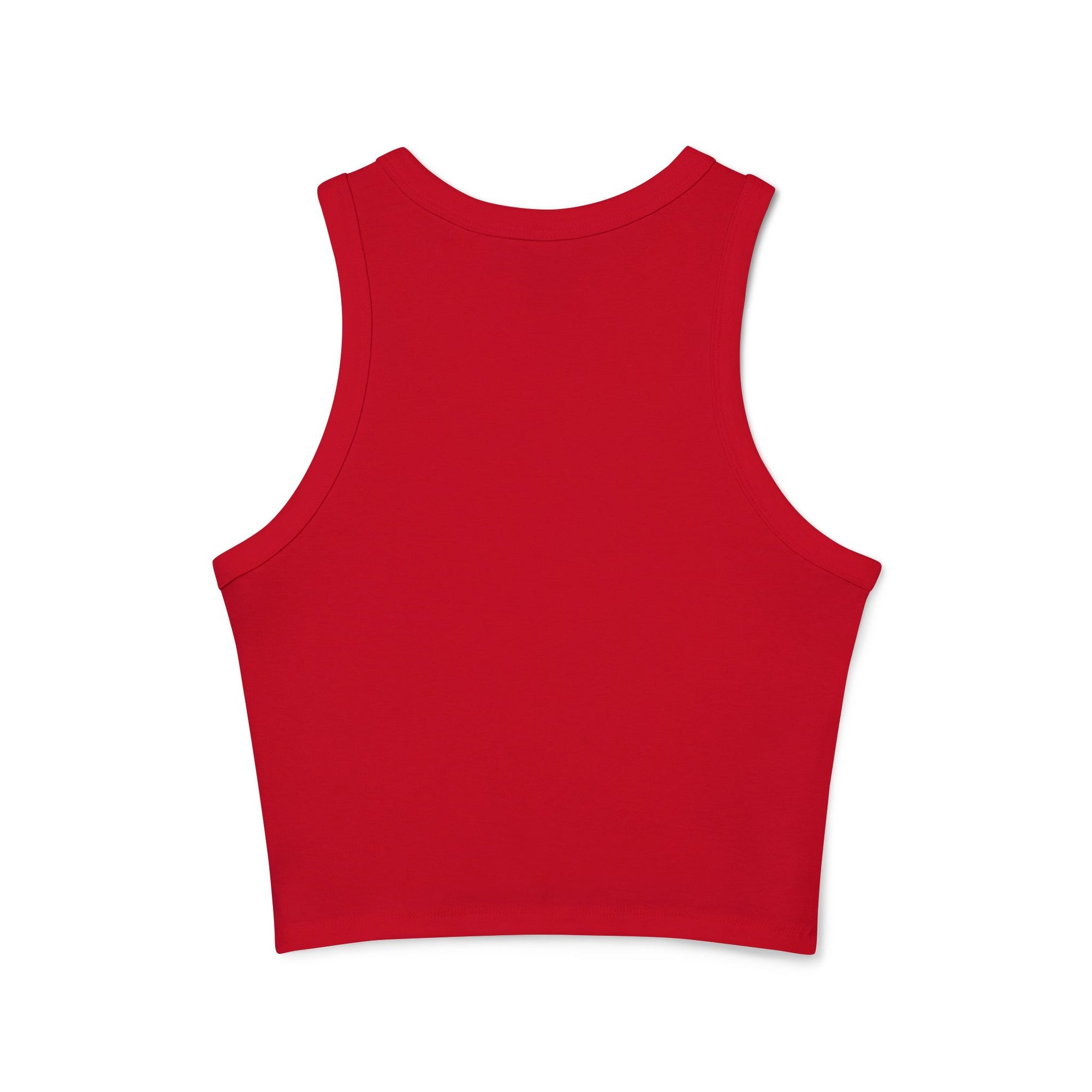 Black and White Tennessee Flag Cropped Red Tank Top