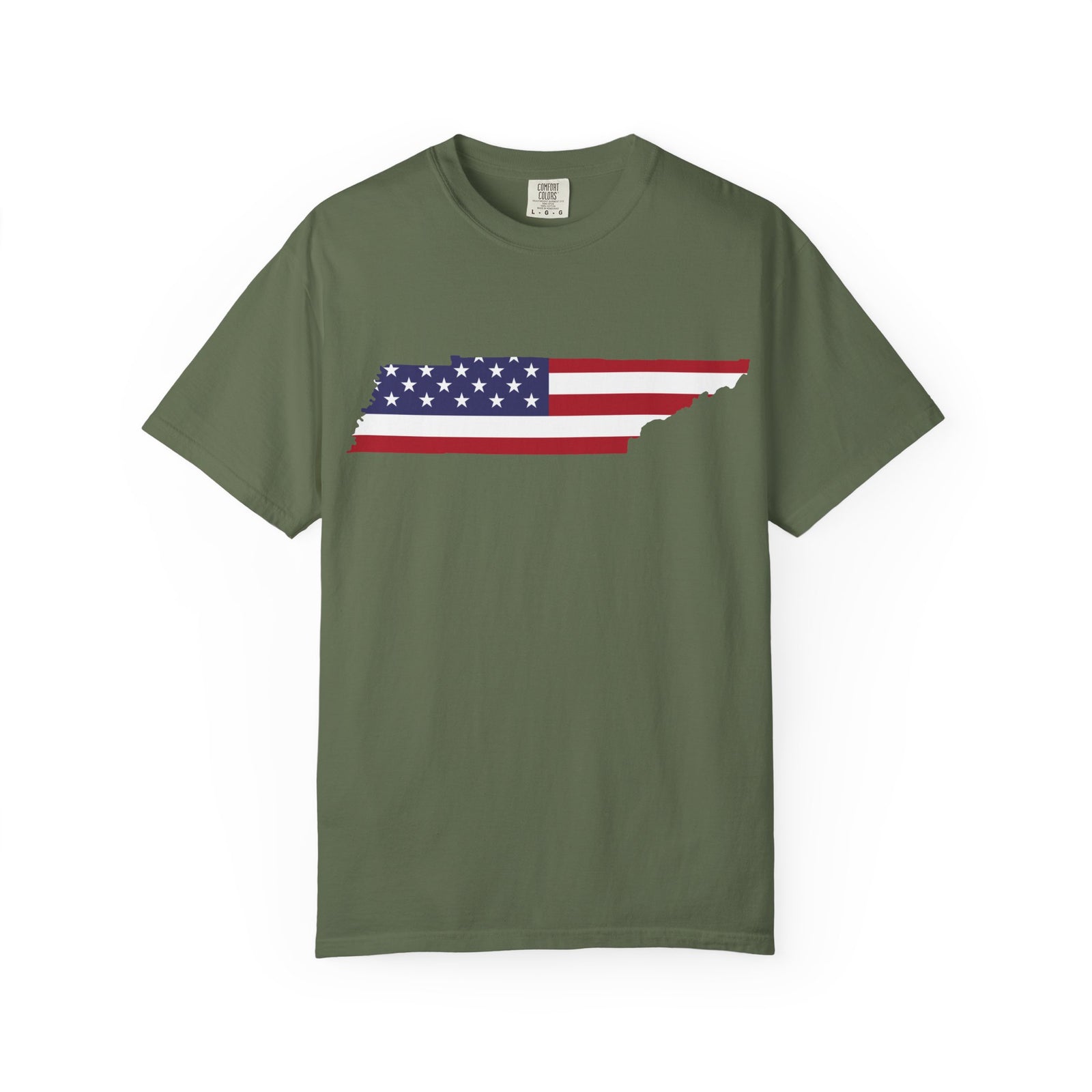 Tennessee American Flag Sage T Shirt