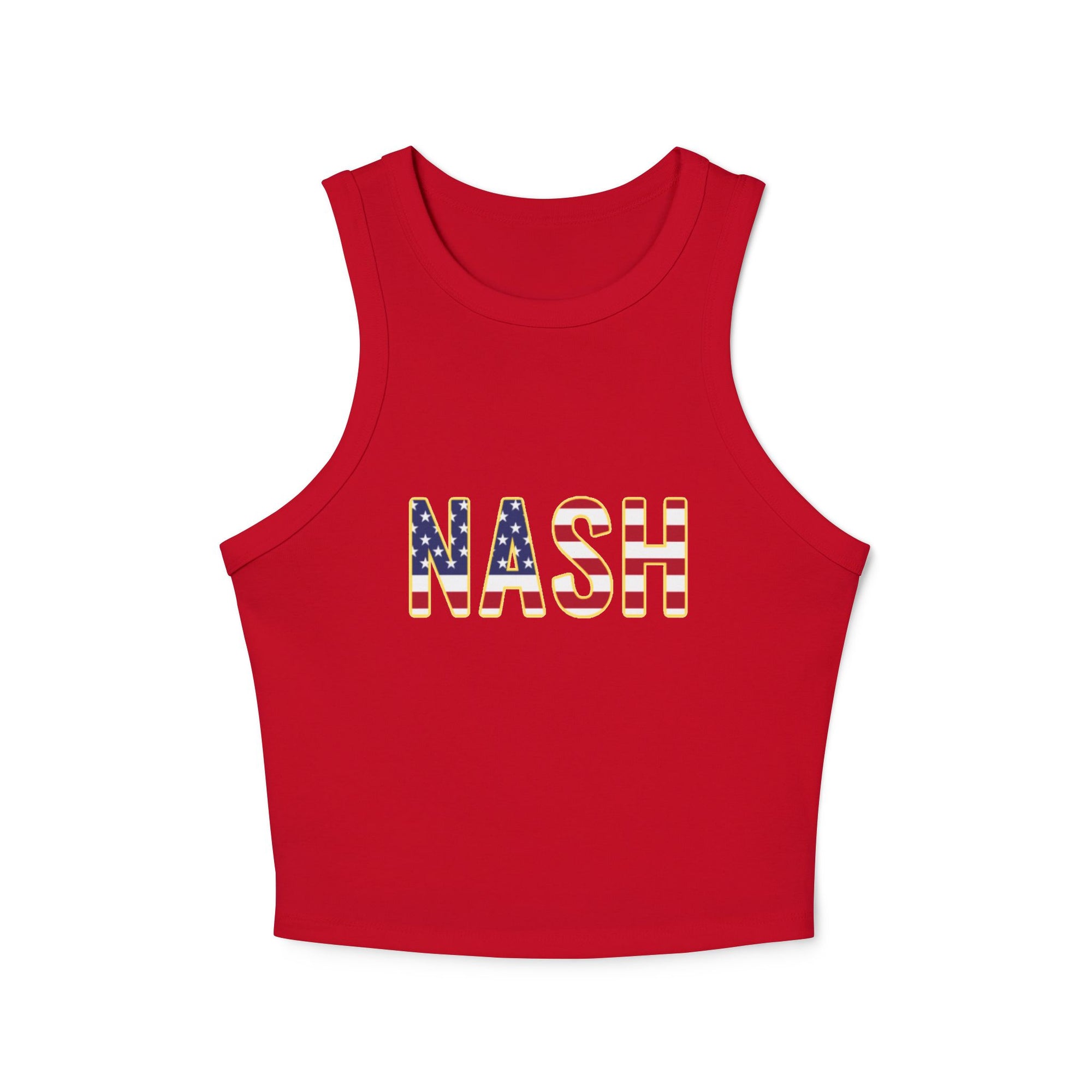 Nash American Flag Cropped Red Tank Top
