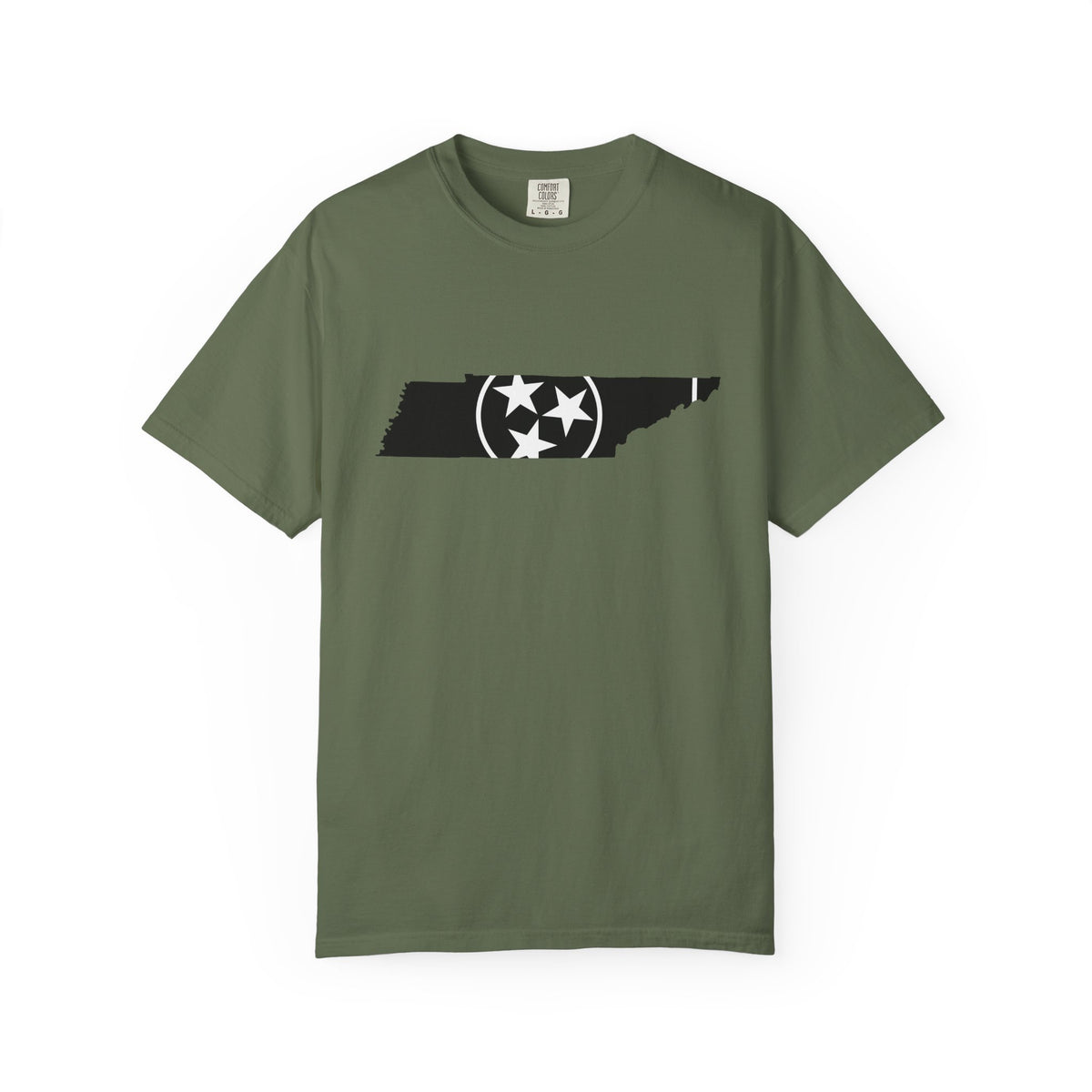 Black and White Tennessee Flag Sage T Shirt