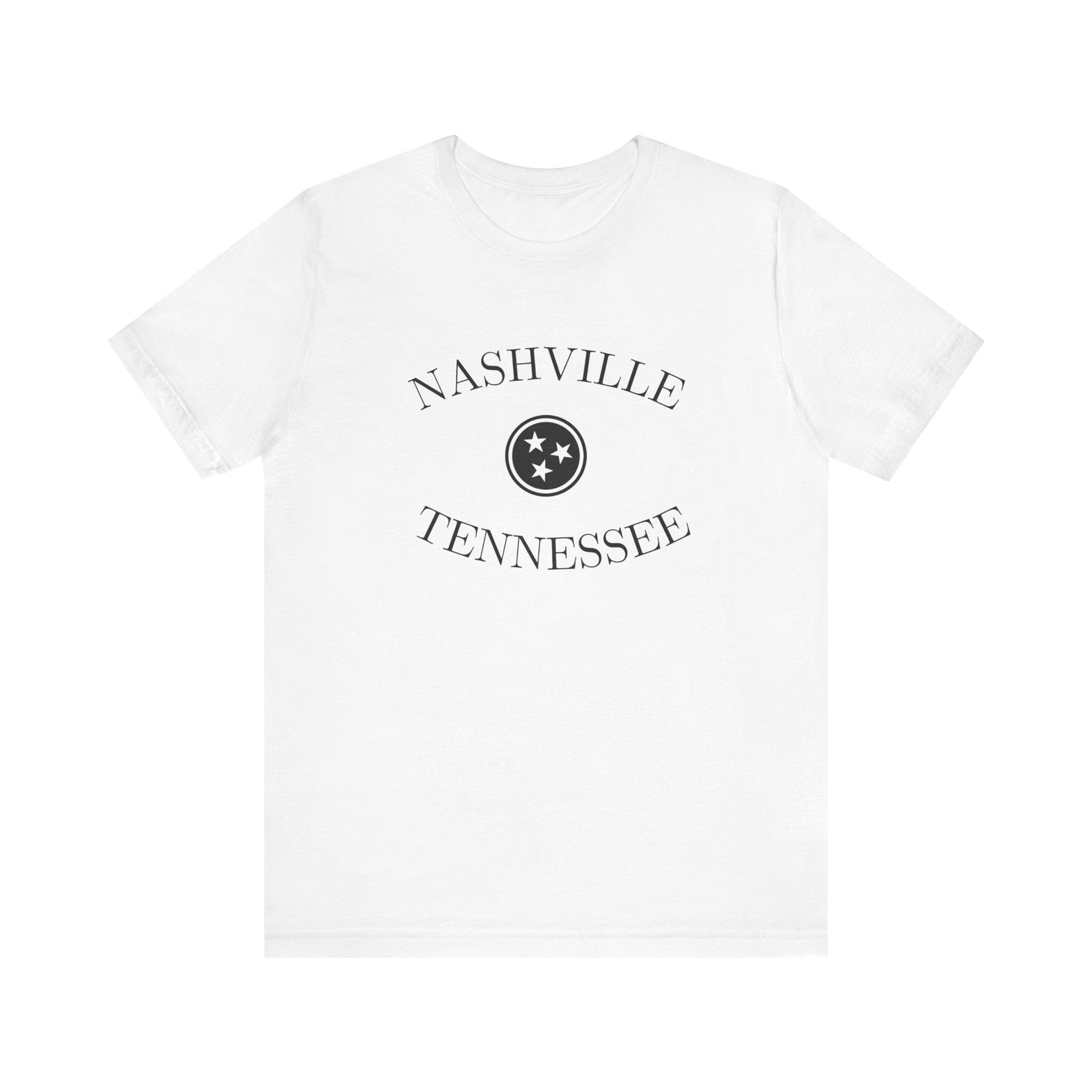 Nashville Tennessee Tri Star White T Shirt