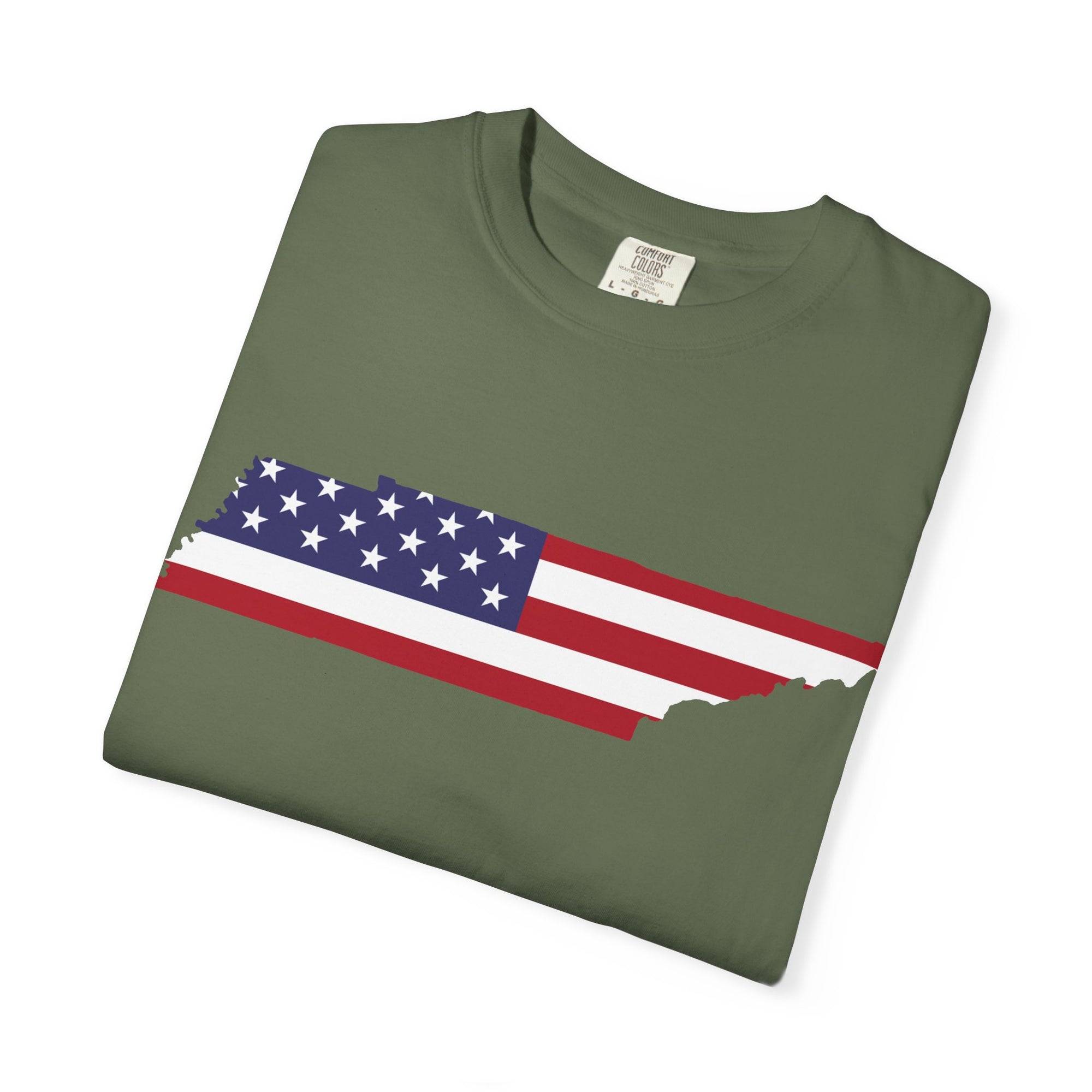Tennessee American Flag Sage T Shirt