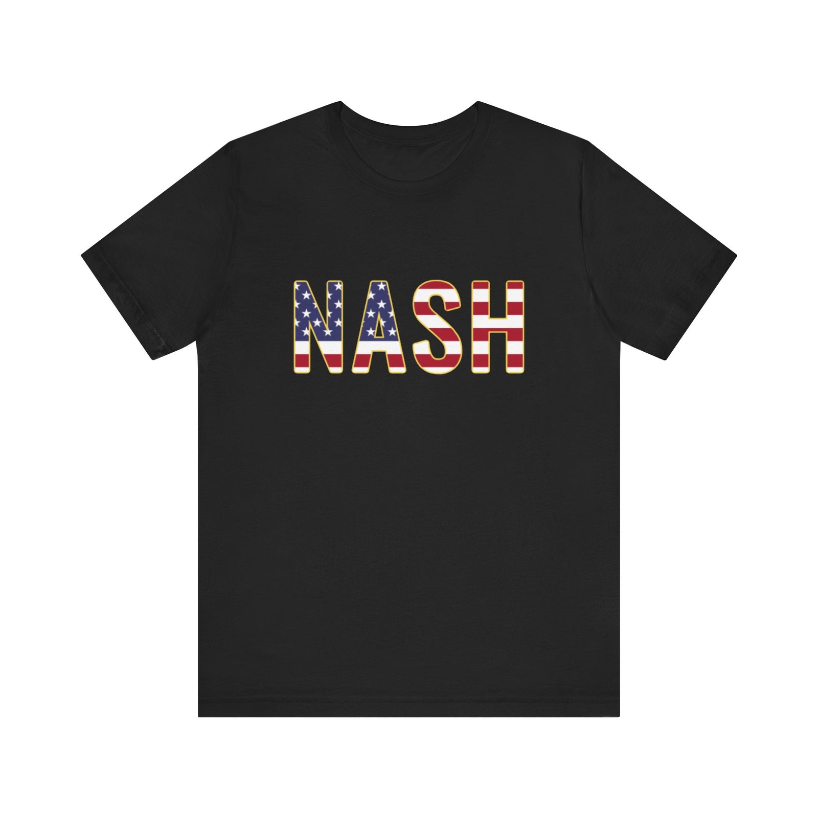 Nash American Flag Black T Shirt