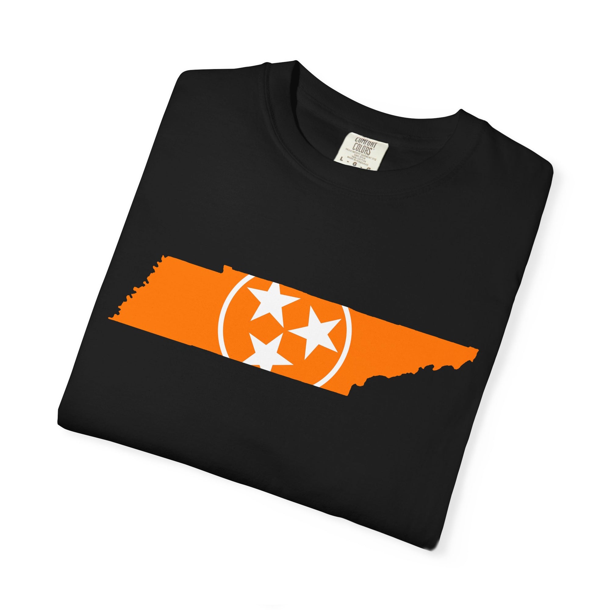 Tennessee Orange Flag Black T-Shirt