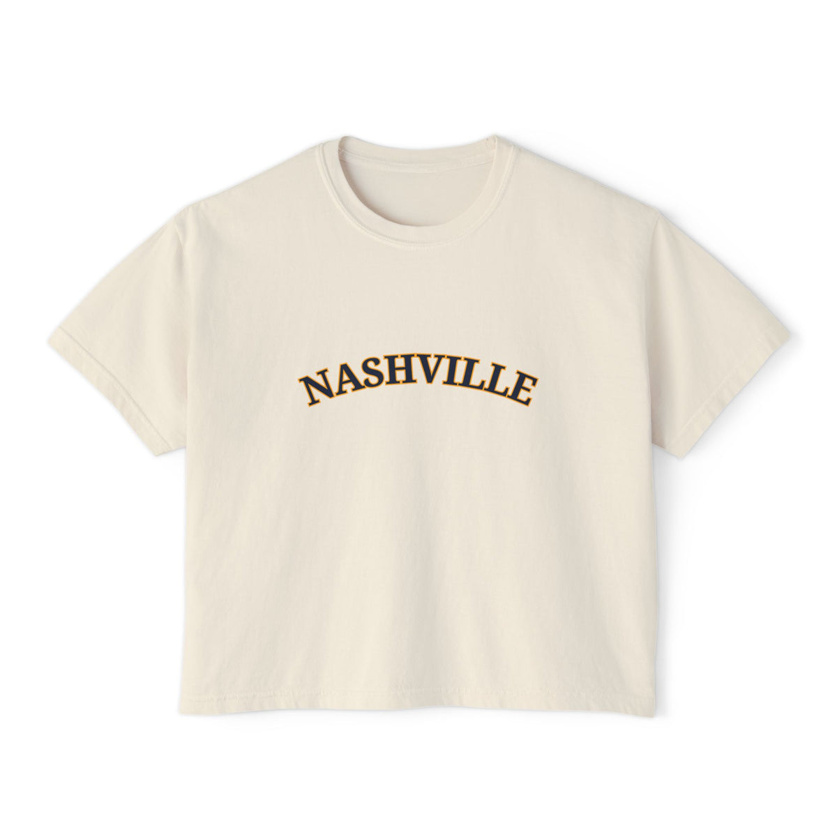 Cropped Tennessee Predators Ivory T Shirt