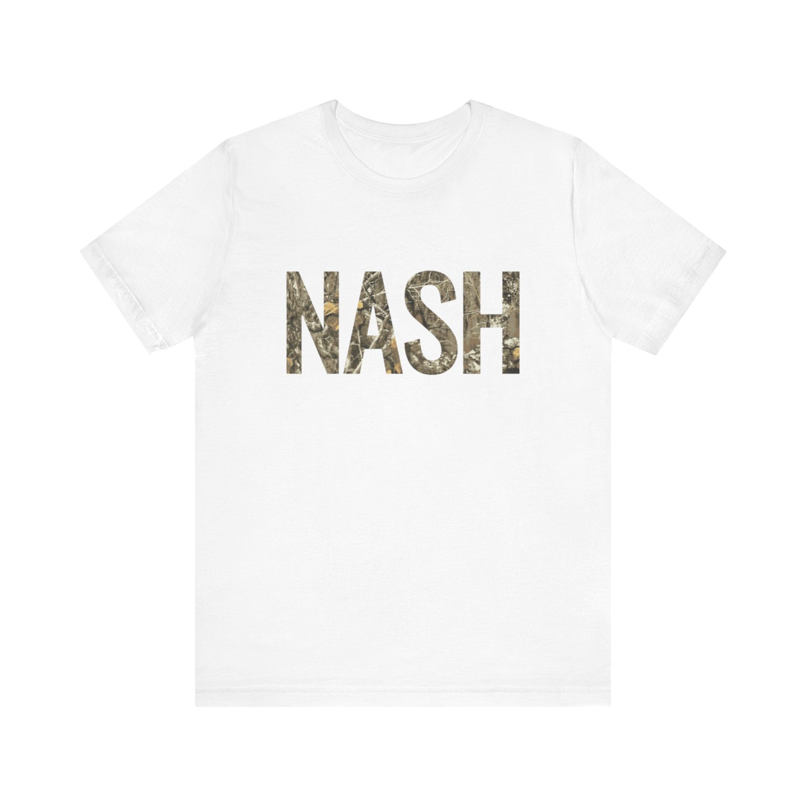 Nash Woodland Camo White T Shirt