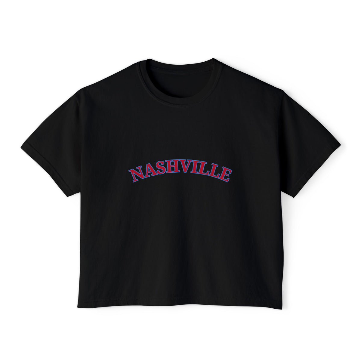 Nashville Titans Soft Cropped Black T Shirt