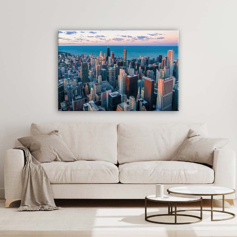 Chicago Skyline Canvas Wall Art Print