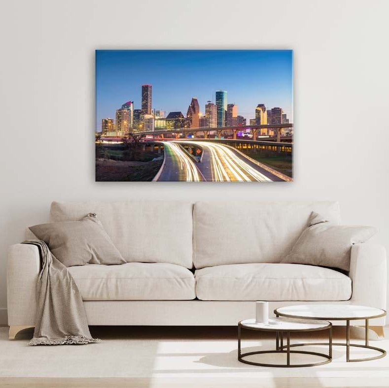 Houston Skyline Canvas Wall Art Print
