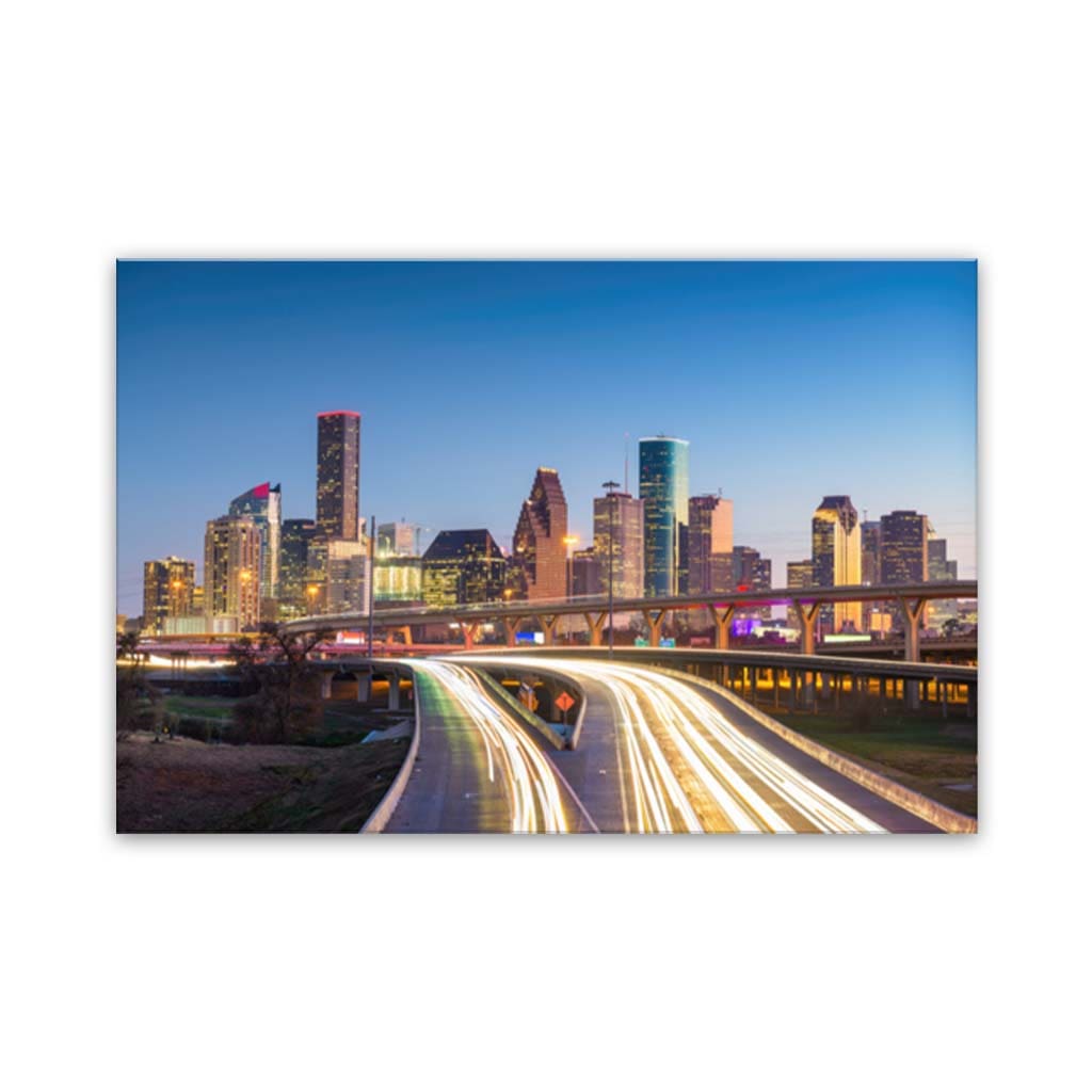Houston Skyline Canvas Wall Art Print