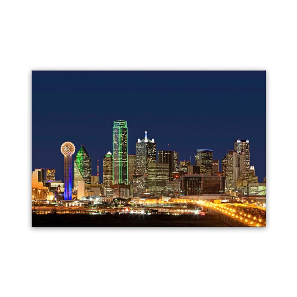 Dallas Skyline Canvas Wall Art Print