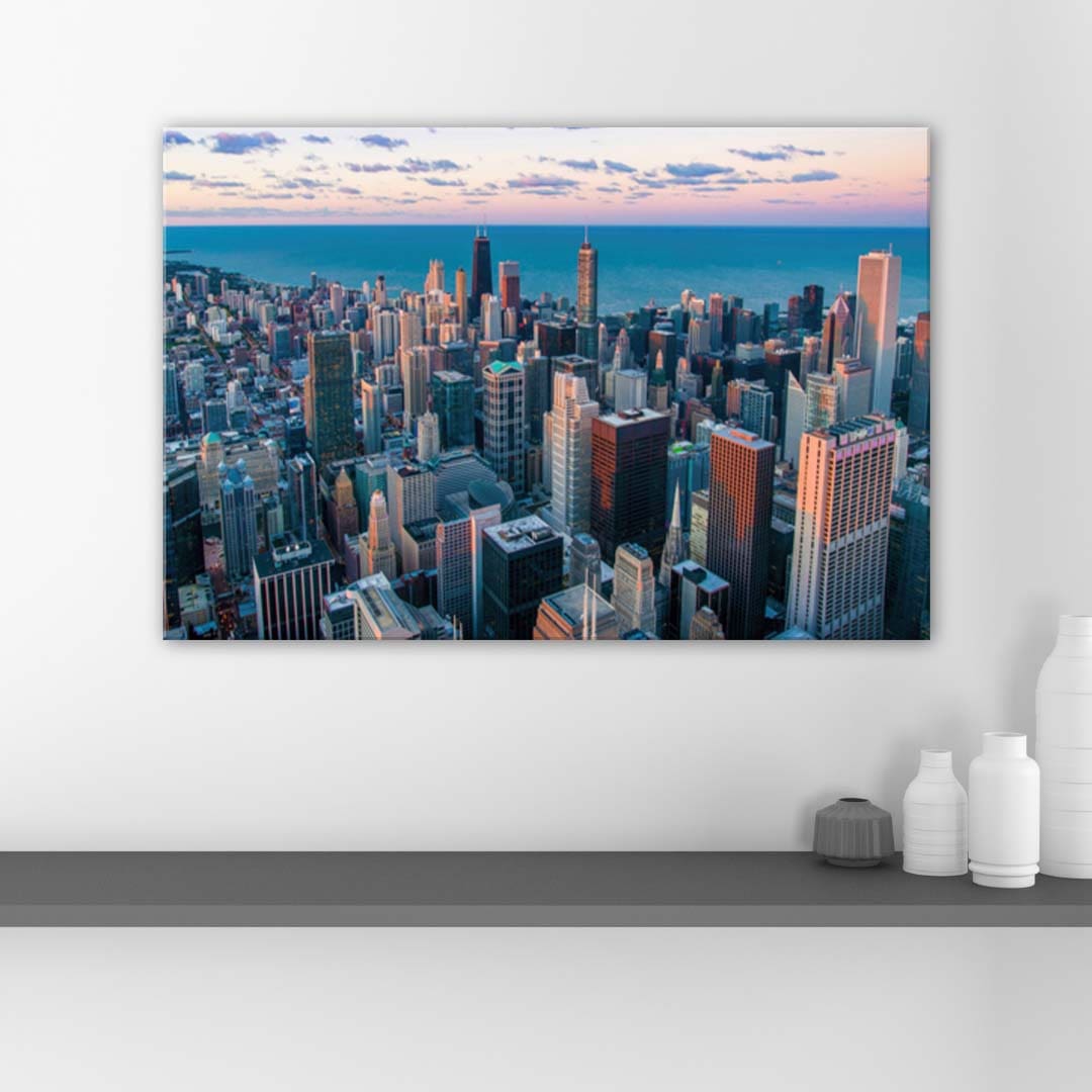 Chicago Skyline Canvas Wall Art Print