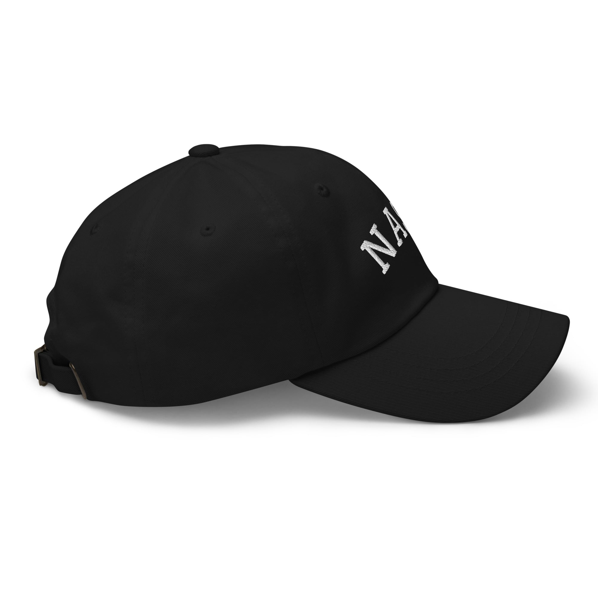 Curved Nash Black Dad Hat