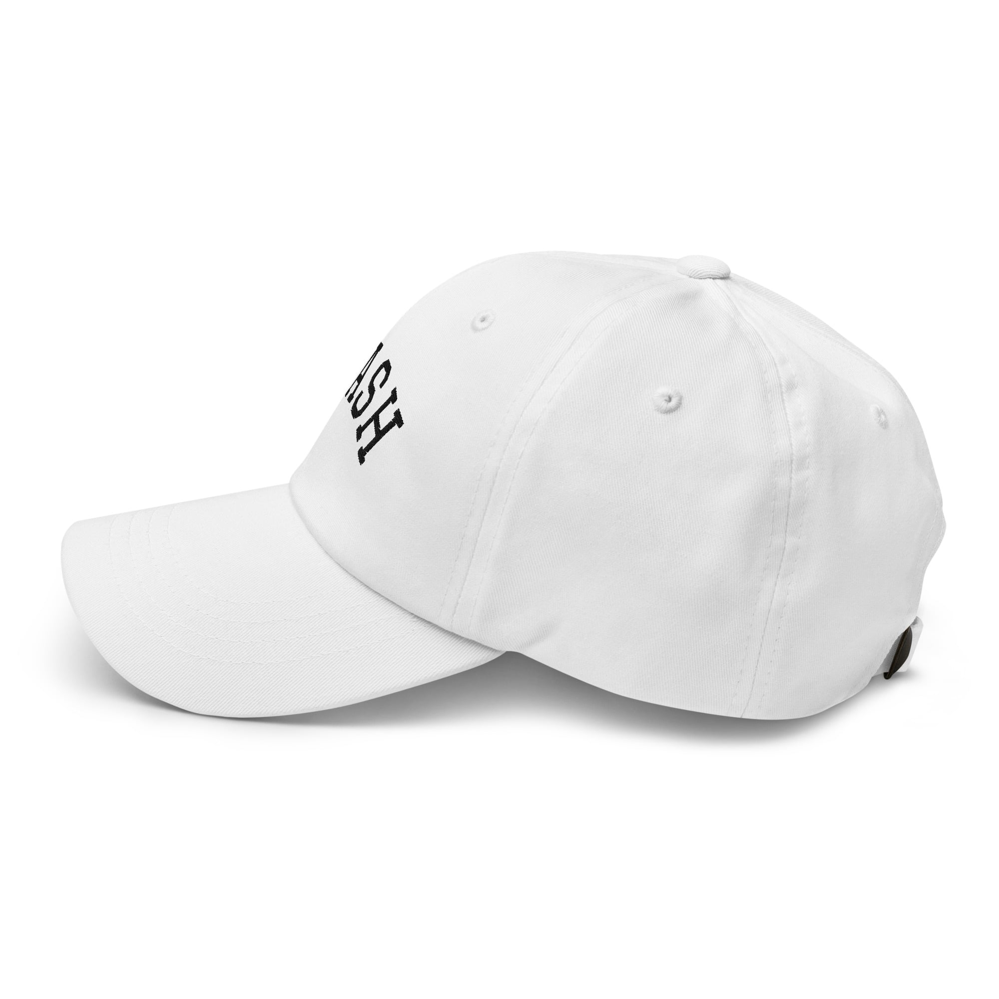 Curved Nash White Dad Hat