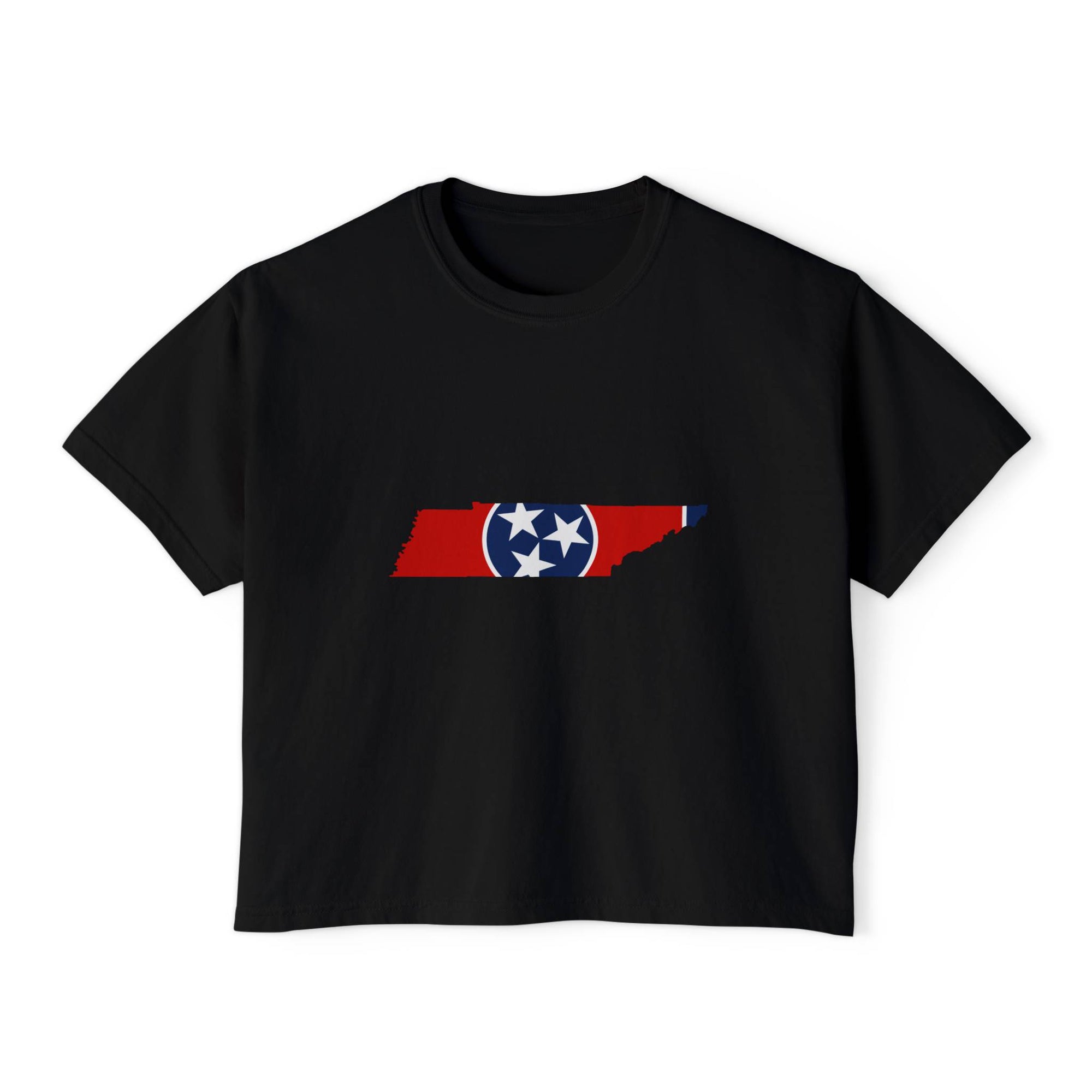 Cropped Tennessee Flag T Shirt