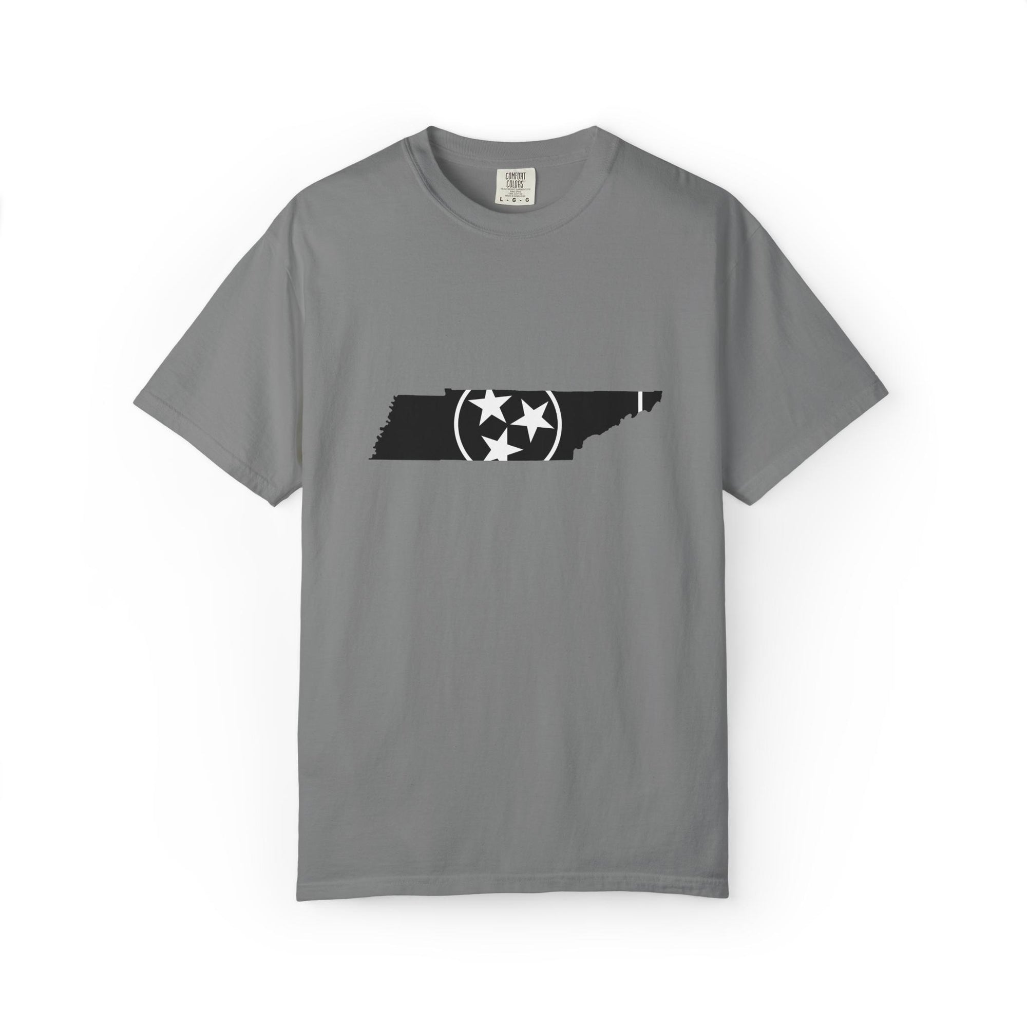 Black and White Tennessee Flag T Shirt