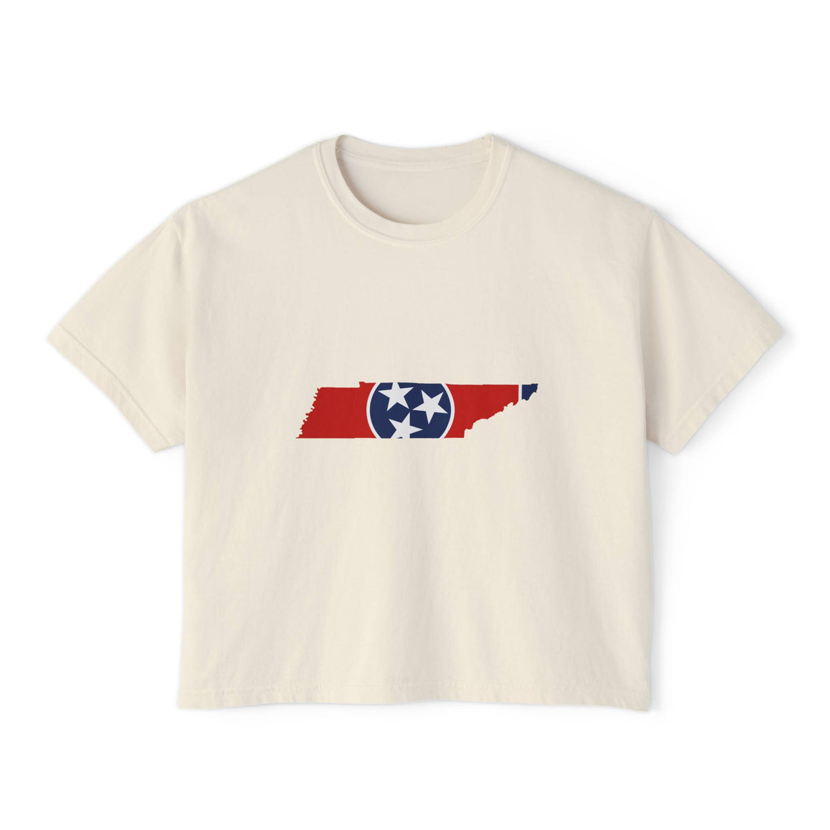Cropped Tennessee Flag T Shirt