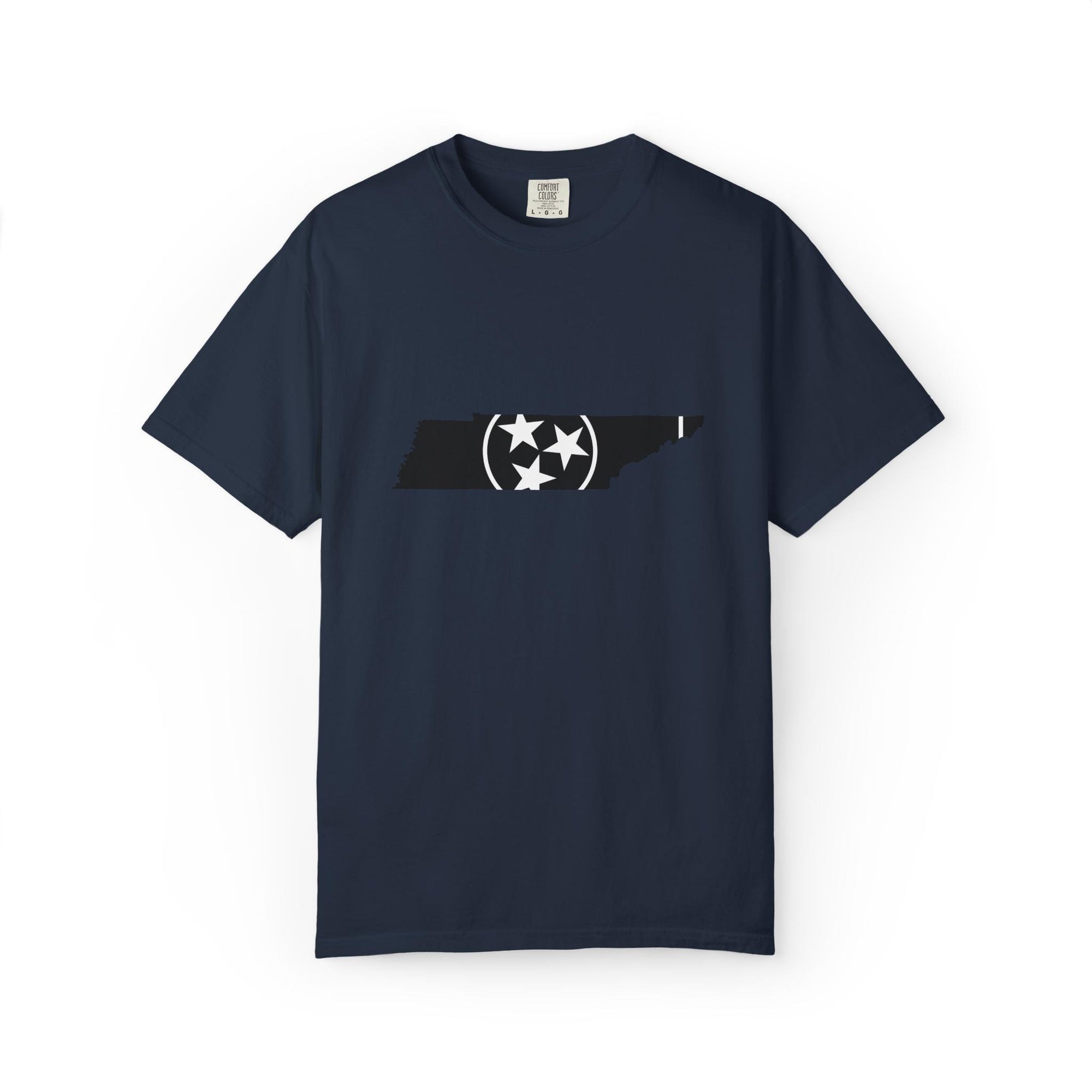 Black and White Tennessee Flag T Shirt