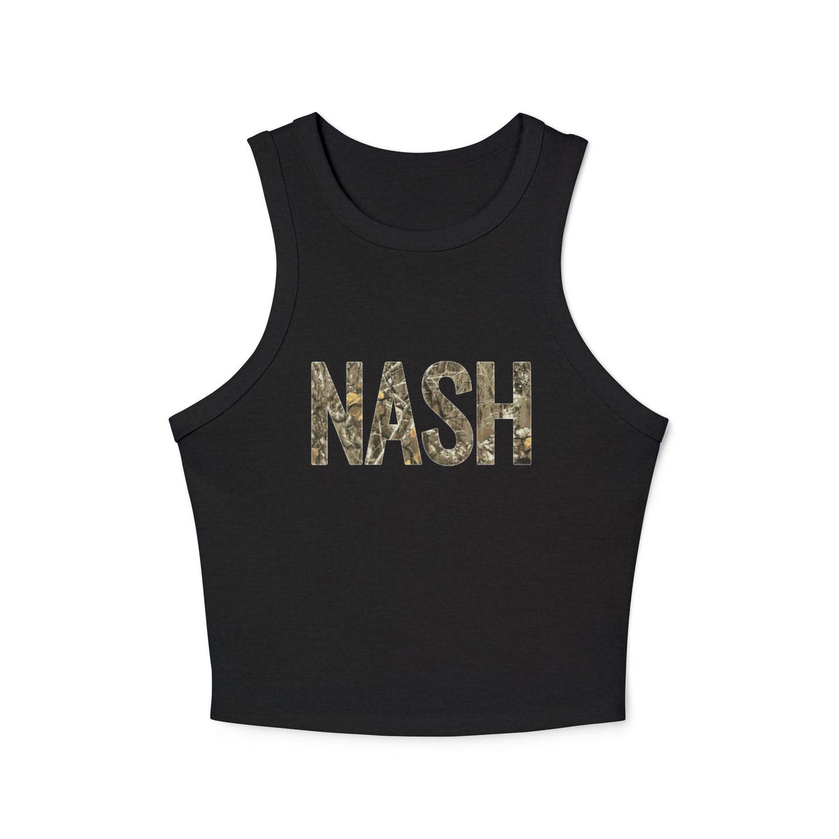 Nash Woodland Camo Cropped Tank Top
