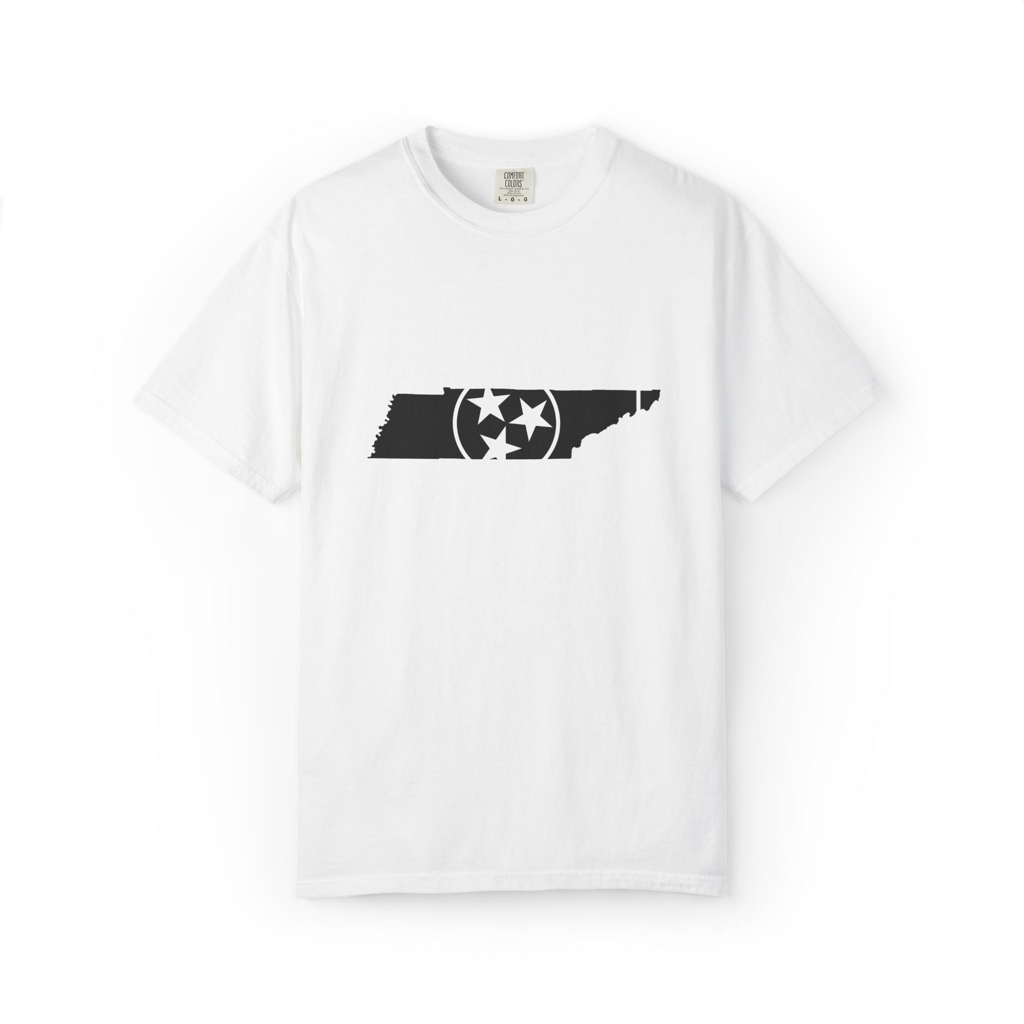 Black and White Tennessee Flag T Shirt