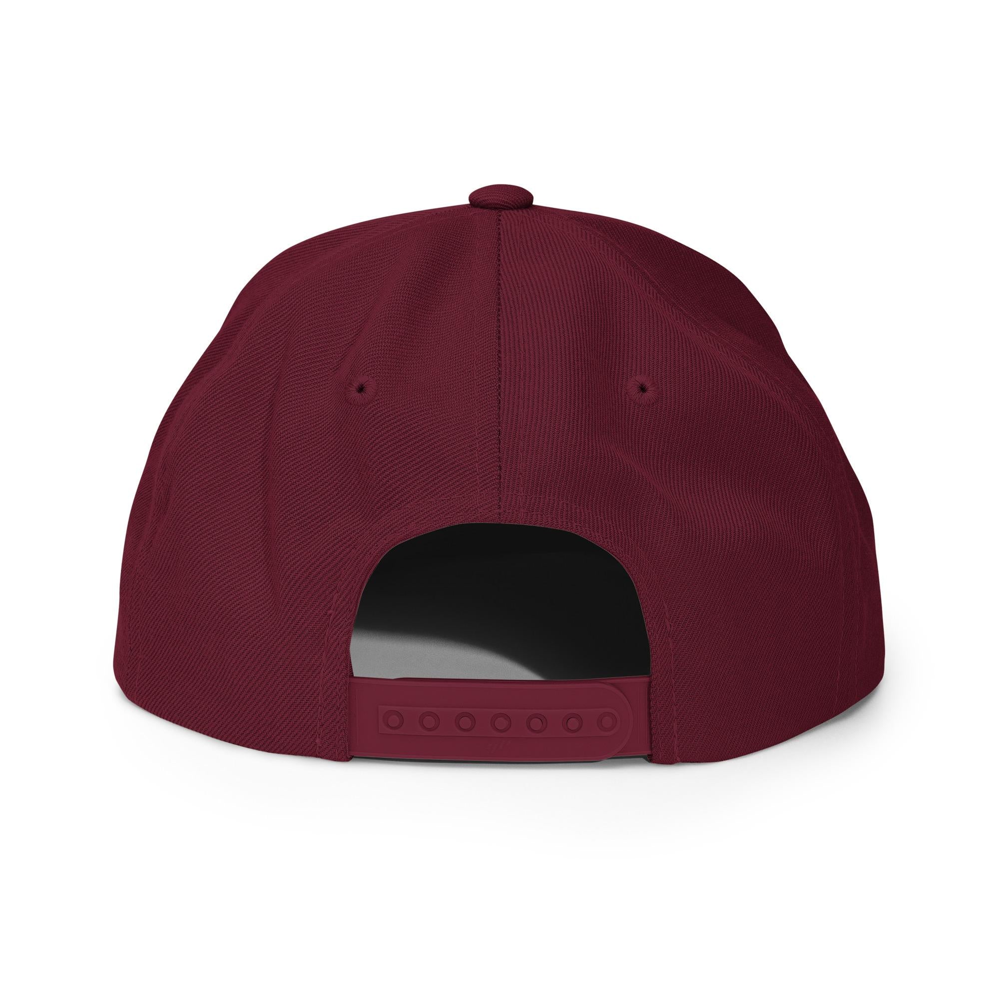 Nashville White Script Black Snapback Hat