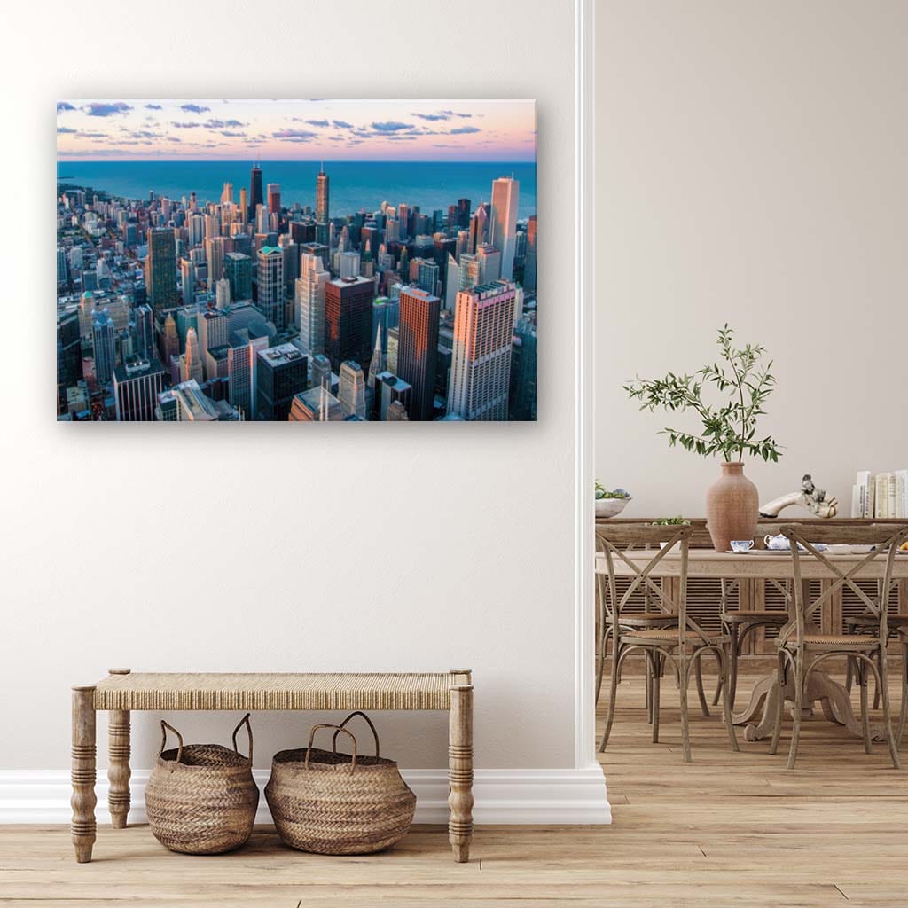 Chicago Skyline Canvas Wall Art Print