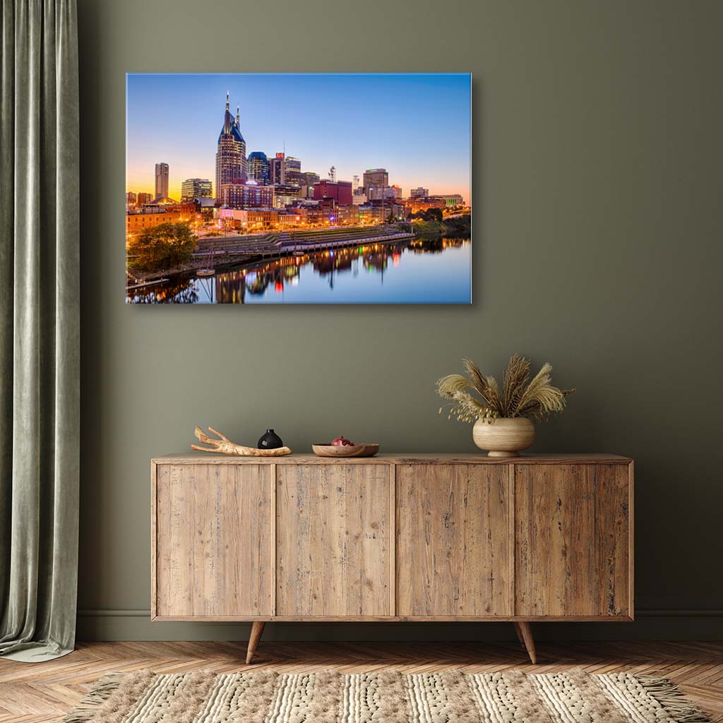 Nashville Skyline Canvas Wall Art Print - Canvas Ready To Hang