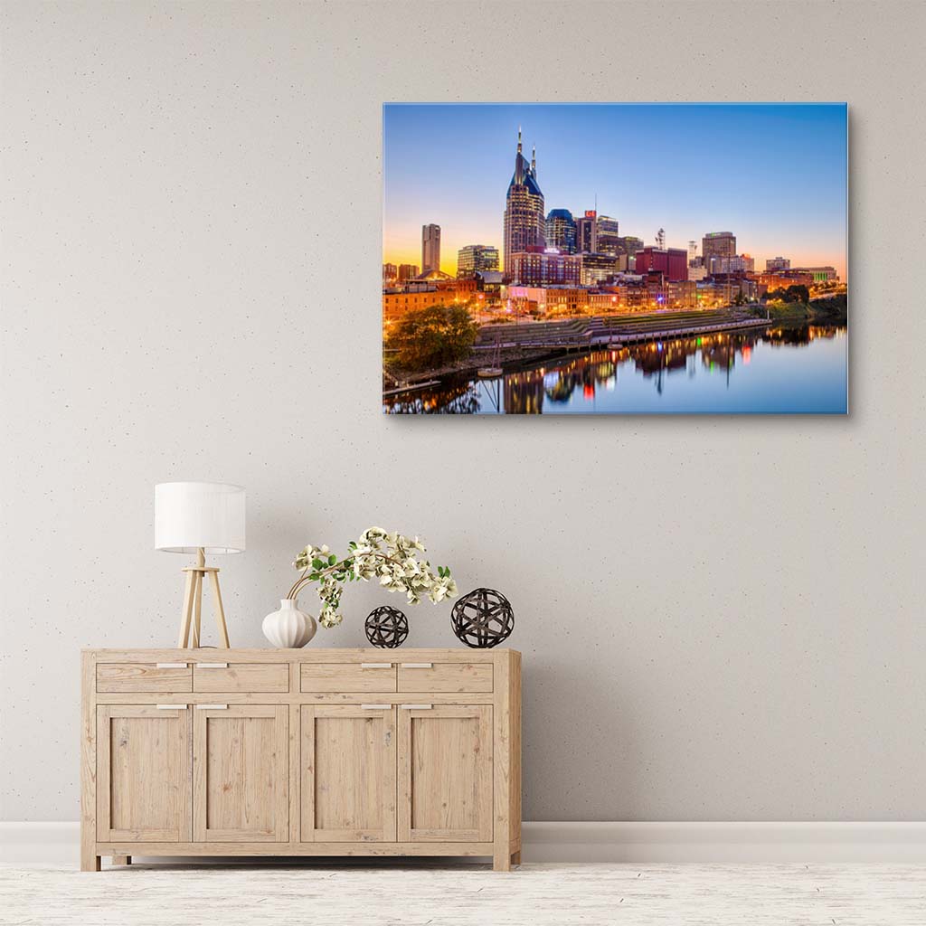 Nashville Skyline Canvas Wall Art Print - Canvas Ready To Hang