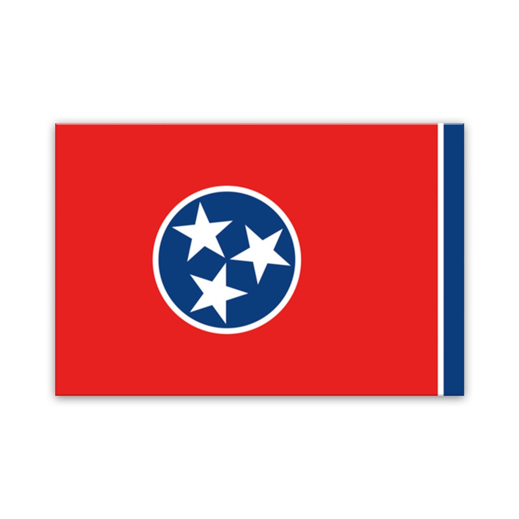 Tennessee Canvas Flag Art Print - Canvas Ready To Hang
